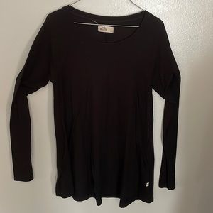 Hollister Women’s Blouse (Black) Long Sleeve Tee (Small)